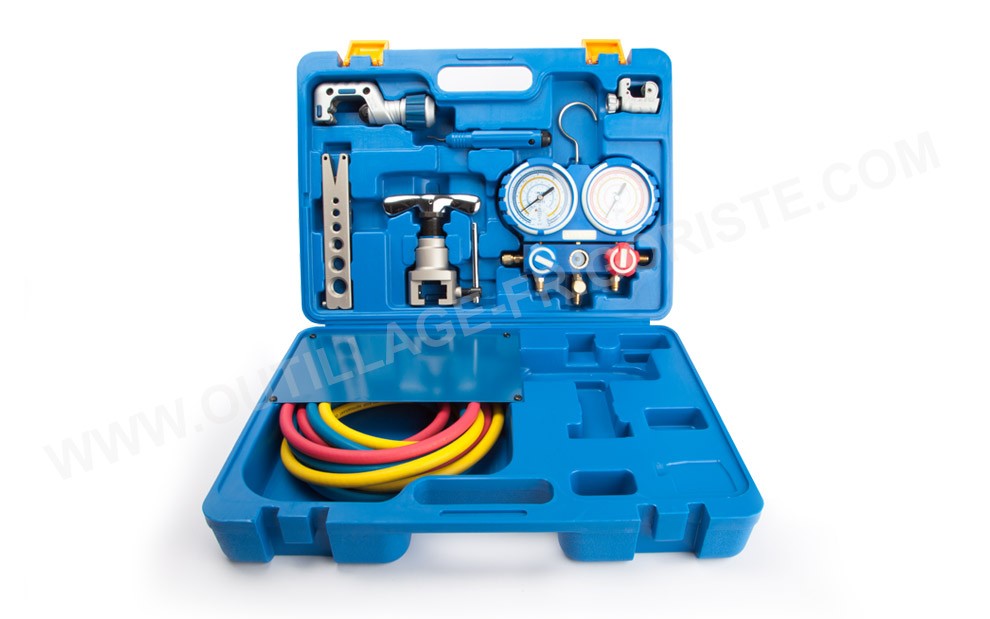 Kit D'outils D'installation Et De Retrait De Noyau De Valve Avec Double Port De Taille 14 Et 516 Pour R22 R12 R407 R410 R40 85931720