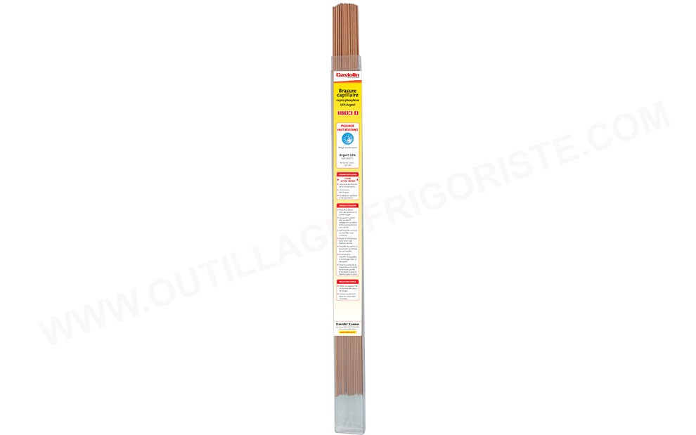 Baguette à braser Castolin 1803 D 15% Argent Présentation