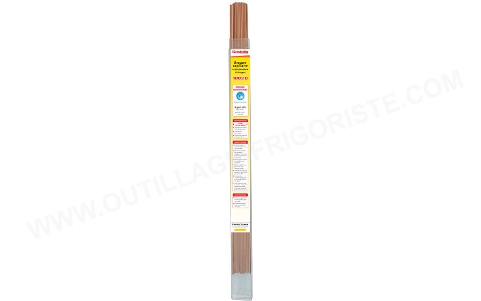 Baguette à braser Castolin 1803 D 15% Argent Présentation