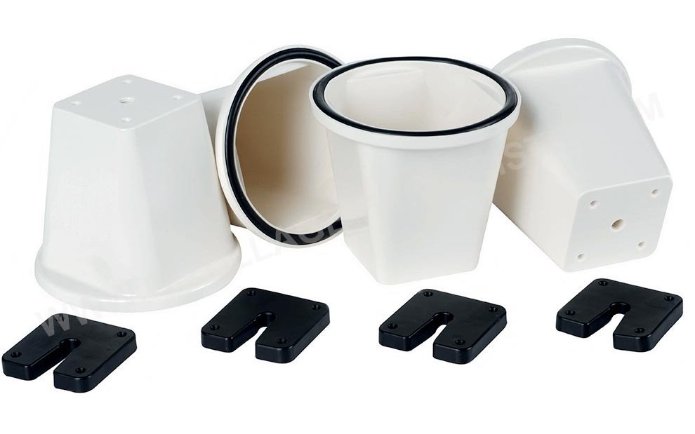 Support sol CLIMACONCEPT Support cylindrique PVC (set de 4) Présentation