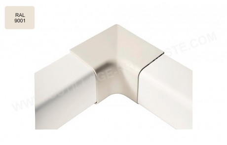 Goulotte ARTIPLASTIC Angles intérieurs 90° 25 / 35 mm 9001 / beige Présentation