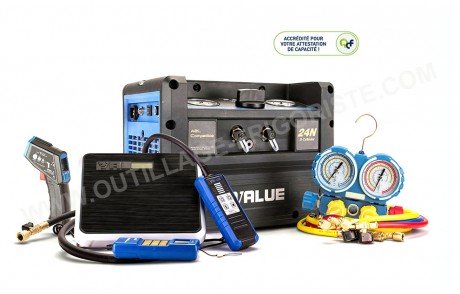 Pack Outillage attestation de capacité,  KIT ATC R32 24N Présentation face