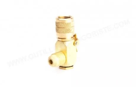 Raccord rapide Imperial Coudé 90° 5/16" SAE M x 5/16" SAE F / R410A De biais