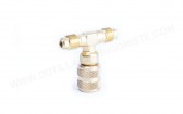 Raccord T Mastercool 99333 T 1/4FL-M - 1/4FL-M - 1/4FLF Présentation